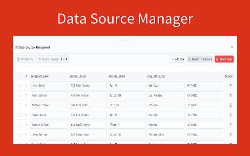 Fill PDF from Google Sheets, Excel & CSV :: Bulk fill PDF forms from Google Sheets, Excel, or CSV. Map columns to PDF fields and export filled PDFs locally.