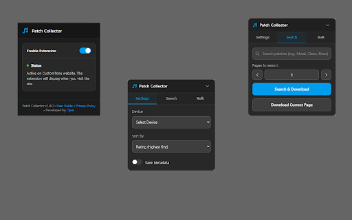 Patch Collector :: Download and organize guitar patches from Line6 CustomTone website