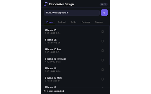 Responsive Design :: Preview any website on 40+ devices. Compare responsive layouts with real device resolutions. Free for developers.
