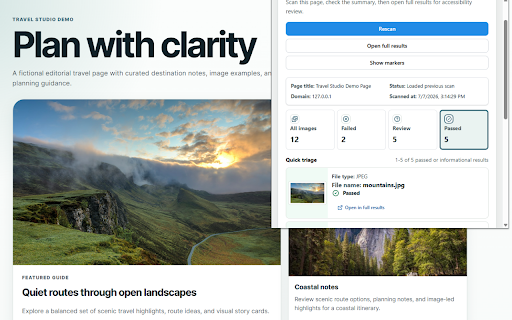 ART - Accessibility Review Tool :: Review images, alt text, and related accessibility signals directly in Chrome.
