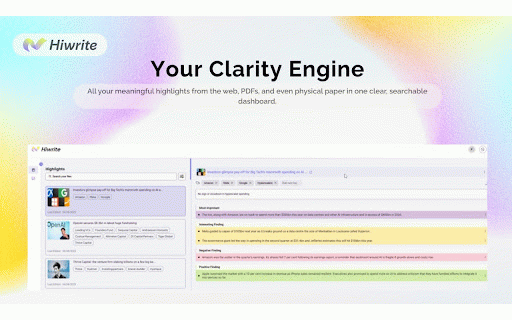 Hiwrite :: Hiwrite Chrome plugin