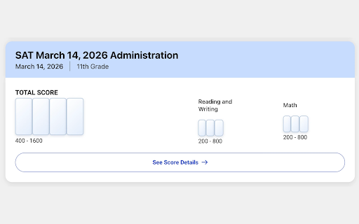 ScoreVeil :: Hides your SAT® and ACT® scores on College Board® and MyACT until you click to reveal them, with confetti if you hit your goal.