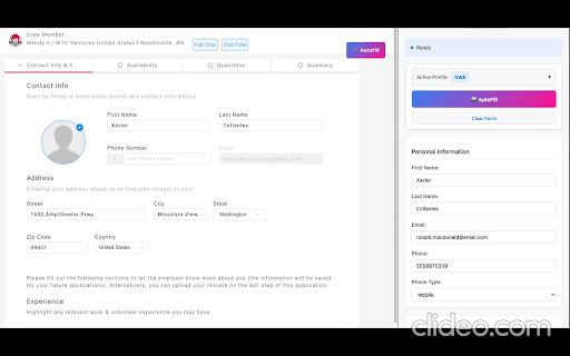 philiforms :: Automatically fill job application forms on applications with your saved profile information.