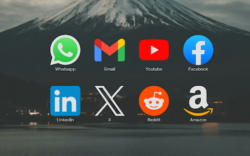 New Tab :: A premium, highly customizable New Tab extension with a sleek design, shortcut management, and integrated search.
