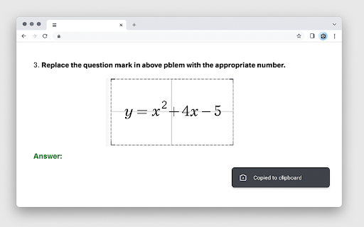 Snapshot for Math :: Drag a rectangle to copy the selected area to the clipboard as a PNG image.