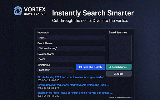 Smart News Search :: Search global news with custom filters.