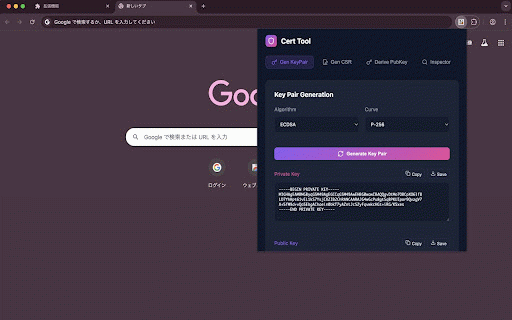Cert Tool :: A comprehensive tool for certificates: Key Pair Generation, CSR Generation, Public Key Derivation, and Inspection.