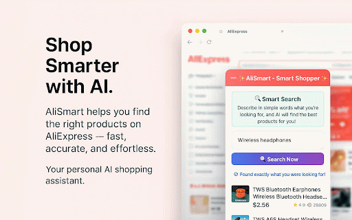 AliSmart – AliExpress AI Shopping Assistant & Coupon Finder :: AliExpress AI Shopping Assistant: Coupons, product analysis, recommendations, better dupes & equivalents on Temu/Amazon/Shein/eBay.