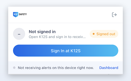 K12S Emergency Alerts :: Plays a loud alert sound and shows a notification when your school activates an emergency protocol, even if the K12S tab is closed.