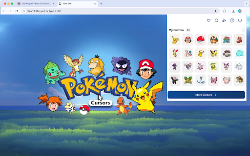 Pokémon Cursor - Custom Cursor for Chrome :: Transform your cursor into your favorite Pokémon and add a fun touch to your browsing adventure! ⚡