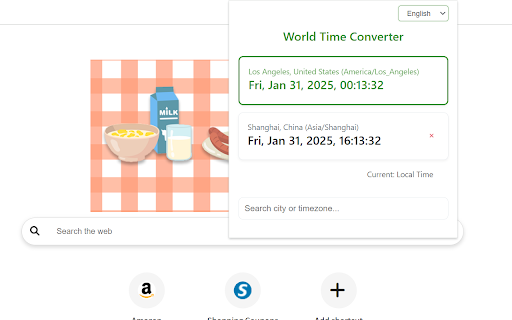 World Time Converter :: 一个简单易用的世界时钟转换器,支持多时区显示和时间转换。