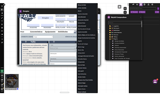 Roll20: Skyfall RPG Compendium :: Adds compendium integration for the Skyfall RPG system into Roll20.
