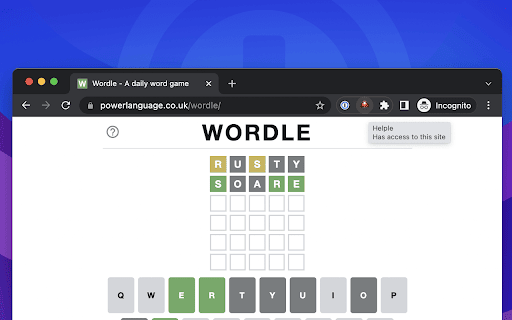 Helple :: Automatically solves Wordle puzzles.