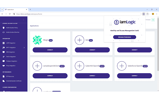 IamLogic Browser Extension :: Enables MFA, SSO, and password rotation for legacy apps without SAML/OpenID, strengthening security and safeguarding access