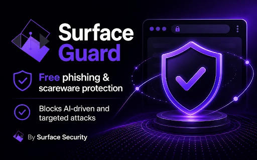 Surface Guard - Phishing and Scam Protection :: Warns you about phishing, scam, and scareware websites before they can do harm.