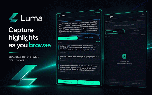 Luma :: Illuminate what matters. Capture as you read.