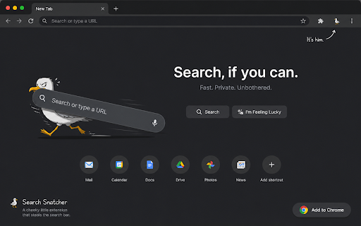 Seagull Prank: Browser Mischief :: Prank seagull with break mode using ordinary steal pipeline, two gulls, stable banner, and configurable fake cursor duration.