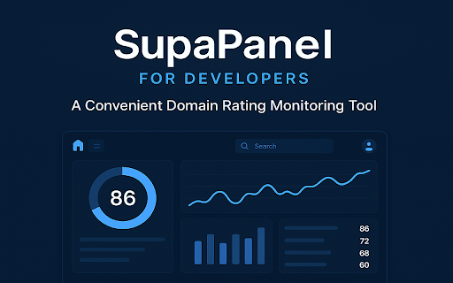 SupaPanel for developer :: SidePanel of websites for monitoring domain rating.