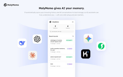 Moly Memo :: A browser extension for smart bookmarking and memo management, powered by AI.
