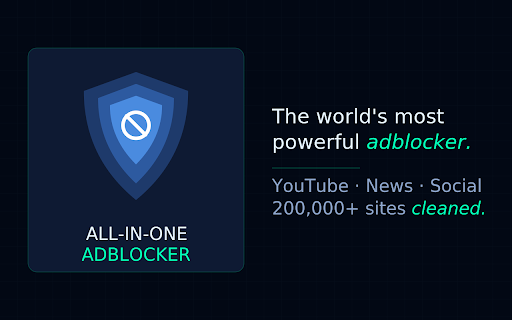 All-In-One Adblocker : blocks ads everywhere :: Why pick one adblocker when you can have them all? Block ads on YouTube, Facebook & millions of sites — supercharged filters.