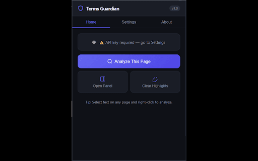 Terms Guardian :: Automatically detects and simplifies Terms & Conditions, Privacy Policies, and legal text using AI.
