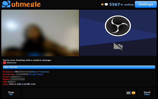 Chromegle Reborn - Omegle IP & Client :: Elevate your Omegle experience with IP information, custom themes, automation and other general improvements.