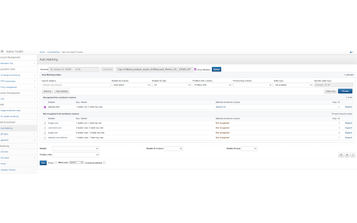 Profitero Auto Matching Helper :: Bulk retailer selection and row management for the internal Auto Matching and Auto Mismatching workflows.