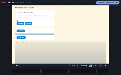 OpenJam :: Capture console, network, screenshots, mic narration and device info into one self-contained bug report. Open-source Jam.dev.