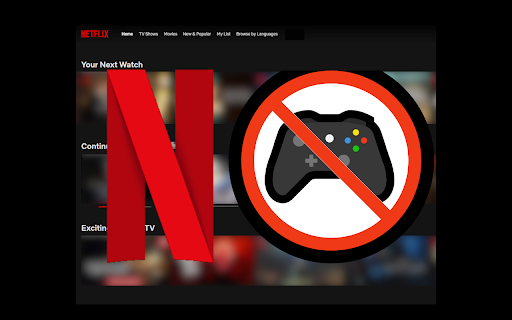 No Games On Netflix :: Hides games-related content on Netflix.com
