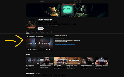 Stop YouTube Channel Trailer :: Stops YouTube channel trailers from auto-playing.
