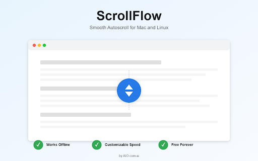 ScrollFlow :: Smooth autoscroll for Mac & Linux with customizable speed and activation buttons
