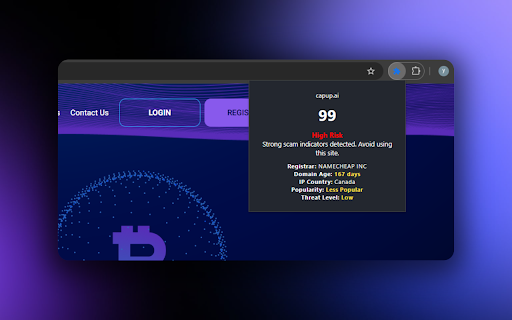 WebSafely – Scam Detector & Website Reputation Checker :: Real-time scam detection and website credibility analysis. Instantly check if a site is safe before you interact with it.