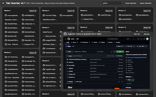 Tab Hoarder :: Tab Hoarder is a tool to easily manage open tabs across multiple windows.