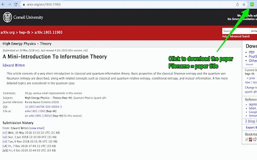 Arxiver :: Download arXiv papers with their original title as the filename.