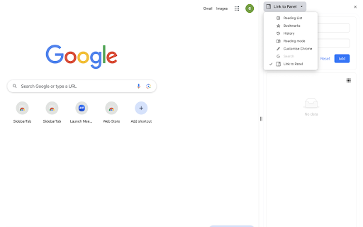 Link to Panel by NNT :: Open any link on Side Panel