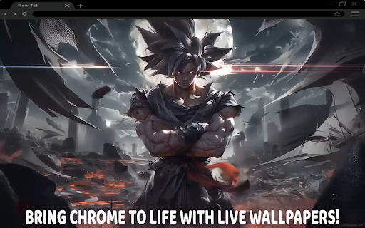 Goku Mayhem Live Wallpaper :: Unleash Super Saiyan chaos—Goku Mayhem Live Wallpaper powers up your new tab with fiery intensity! ⚡🔥
