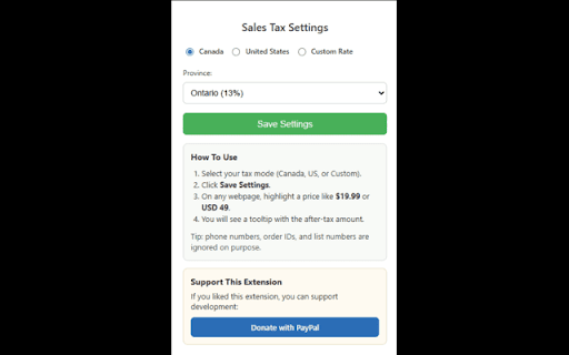 Sales Tax Price Calculator :: Estimate sales tax on selected prices while shopping online. Not for tax filing or tax returns.