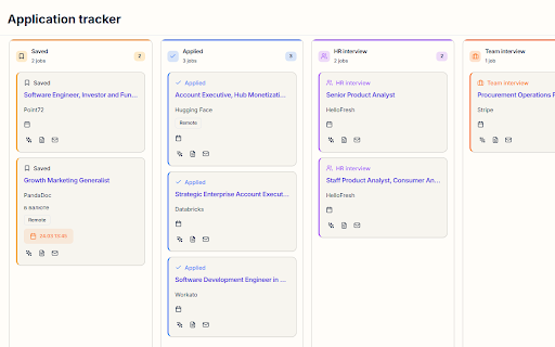 Hire.Monster: Application Tracker :: Add jobs from any page to your Hire.Monster tracker.