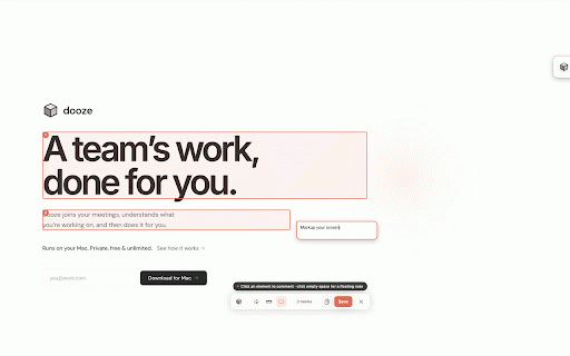 dooze :: Capture text selections and polish your writing with AI. Works with Gmail, Docs, Notion, and more.
