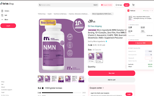 TokScout - TikTok Shop Product Research :: TikTok Shop product research & trend tracker. Real-time alerts, supplier search, profit calculator.