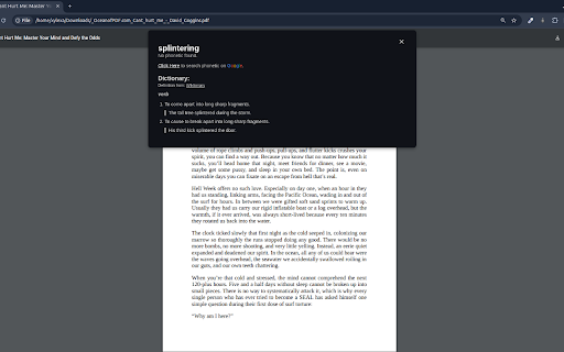 Quick Word Definition :: Stop interrupting your reading. Get instant word definitions while reading - just right-click!