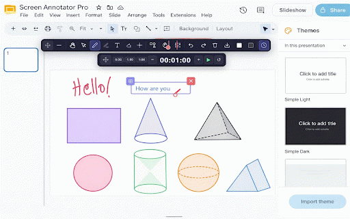 Screen Annotator Pro :: Professional screen annotation toolkit for trainers, educators, and presenters. Draw, annotate, and present over any webpage.
