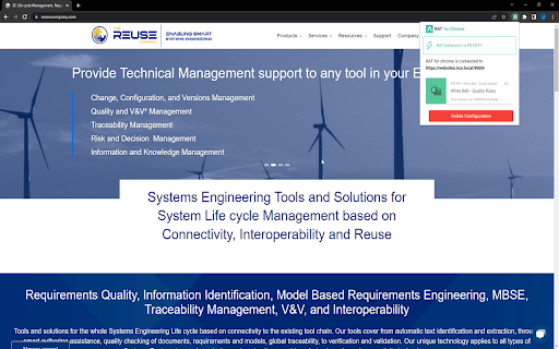 Requirements Authoring Tool - RAT :: RAT assists you in the activity of writing requirements with the power and the simplicity of The REUSE Company tools.