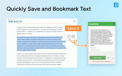 DeepNotes :: A lightweight web clipper to save notes and thoughts. Export locally or sync to Notion/Flomo.