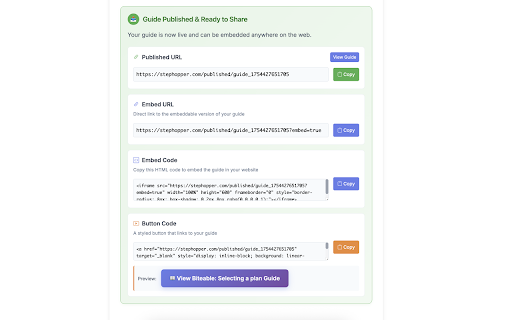 StepHopper :: Create step-by-step guides by recording your browser actions. Perfect for tutorials, documentation, and training materials.