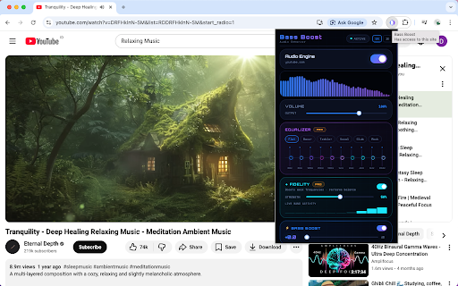 Bass Boost :: Bass boost, 10-band EQ & audio enhancer for any website.