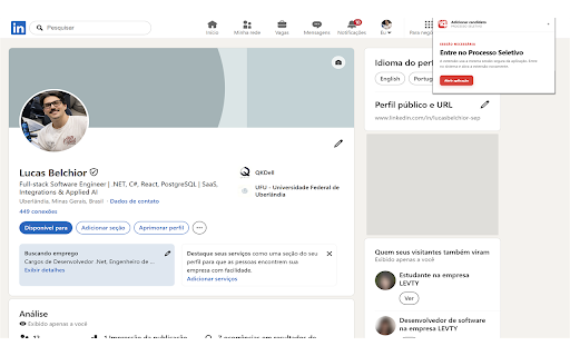 V4 · Adicionar candidato :: Adiciona candidatos ao processo seletivo V4 a partir do perfil atual do LinkedIn.
