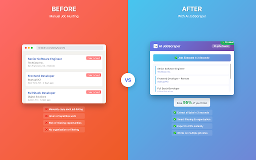 AI JobScraper :: Extract job listings from LinkedIn, Upwork and other job boards with ease