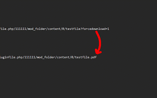 Remove Moodle ForceDownloads :: A script that removes "forcedownload" from pdf-urls in moodle so that they don't have to be downloaded all the time.
