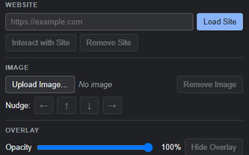 Webpage Overlay Tool :: Overlay live websites or screenshots for pixel-perfect layout tracing.